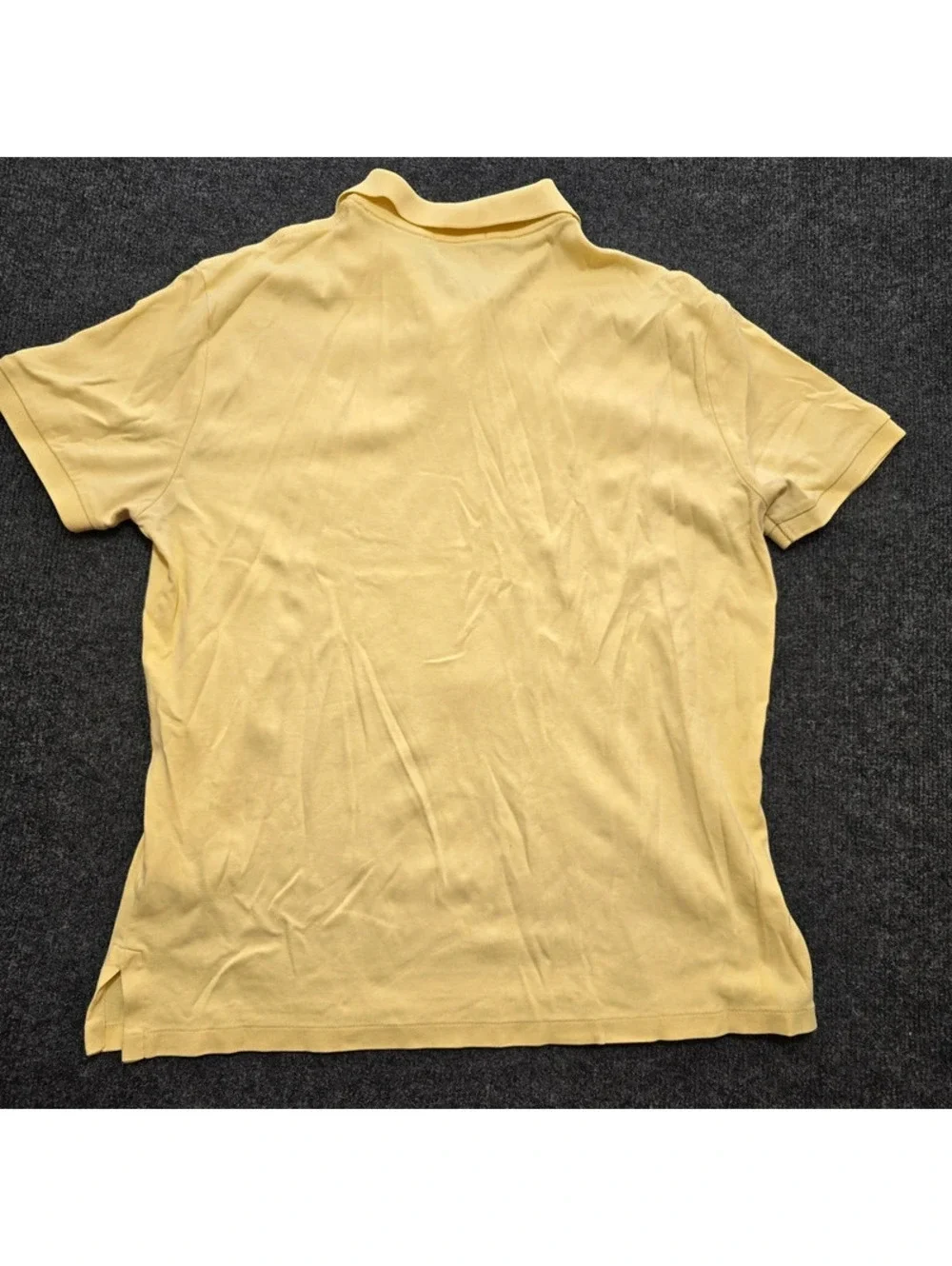 Polo Ralph Lauren Custom Slim Fit Polo Shirt Men's Large L Yellow Big Pony